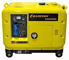 Дизельный генератор Champion DG6501ES+ATS